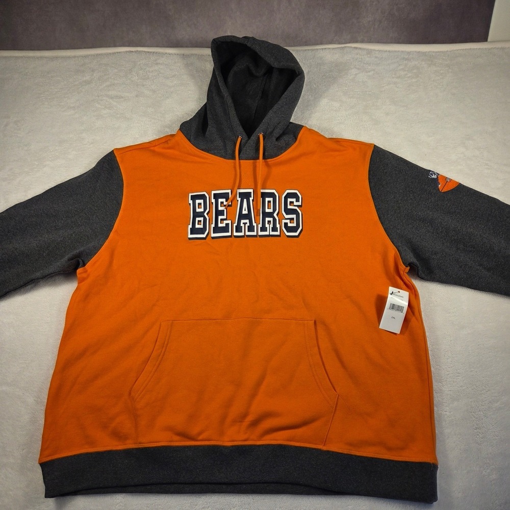 Chicago Bears NFL Darius Rucker Collection Mens Hooded Sweatshirt Orange 2XL